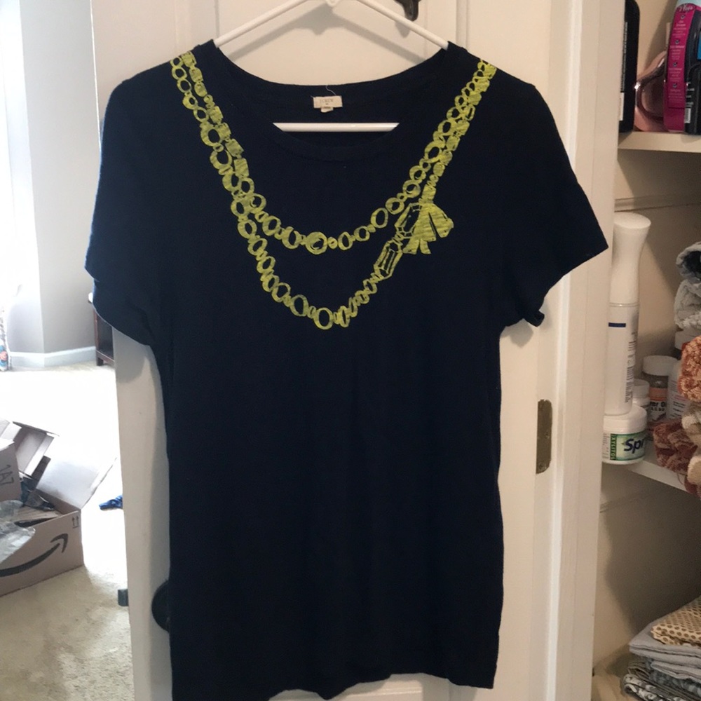 J. Crew navy short sleeve tee
